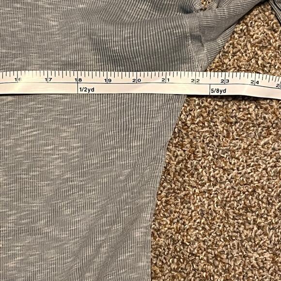 We the Free Get Together Gray Long Sleeve Off Shoulder Shirt. Size Small - Picture 6 of 7